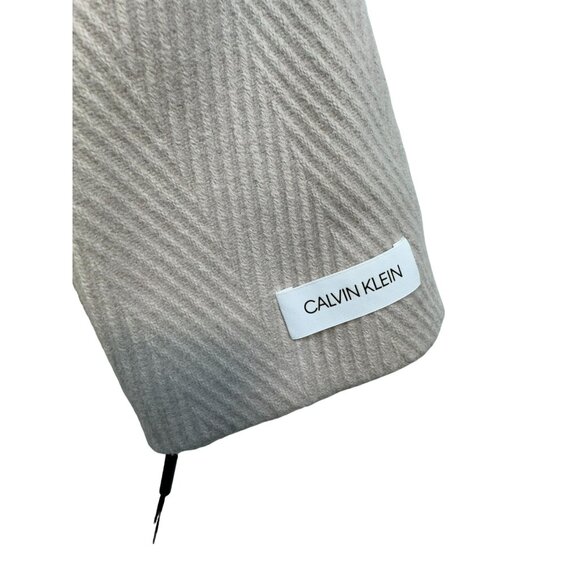 Calvin Klein Womens Herringbone Coat 3X Cream White Pockets & Full Lining - Picture 10 of 16